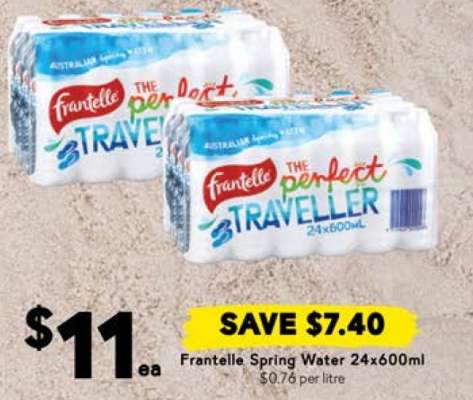 Frantelle Spring Water 24x600mL