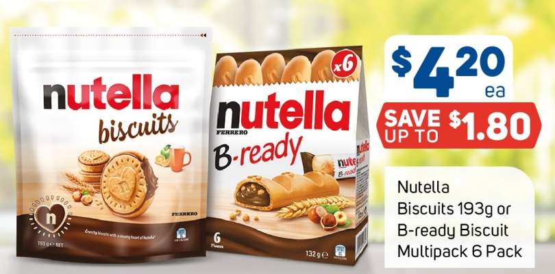 Nutella Biscuits or B-ready Biscuit Multipack