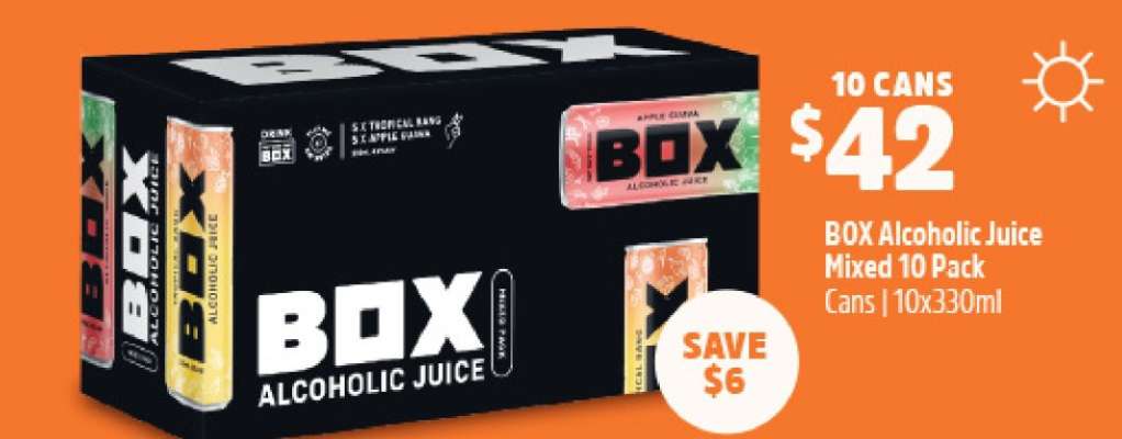 BOX Alcoholic Juice Mixed 10 Pack