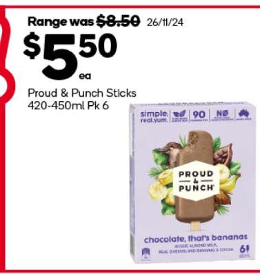 Proud & Punch Sticks 420-450ml Pk 6