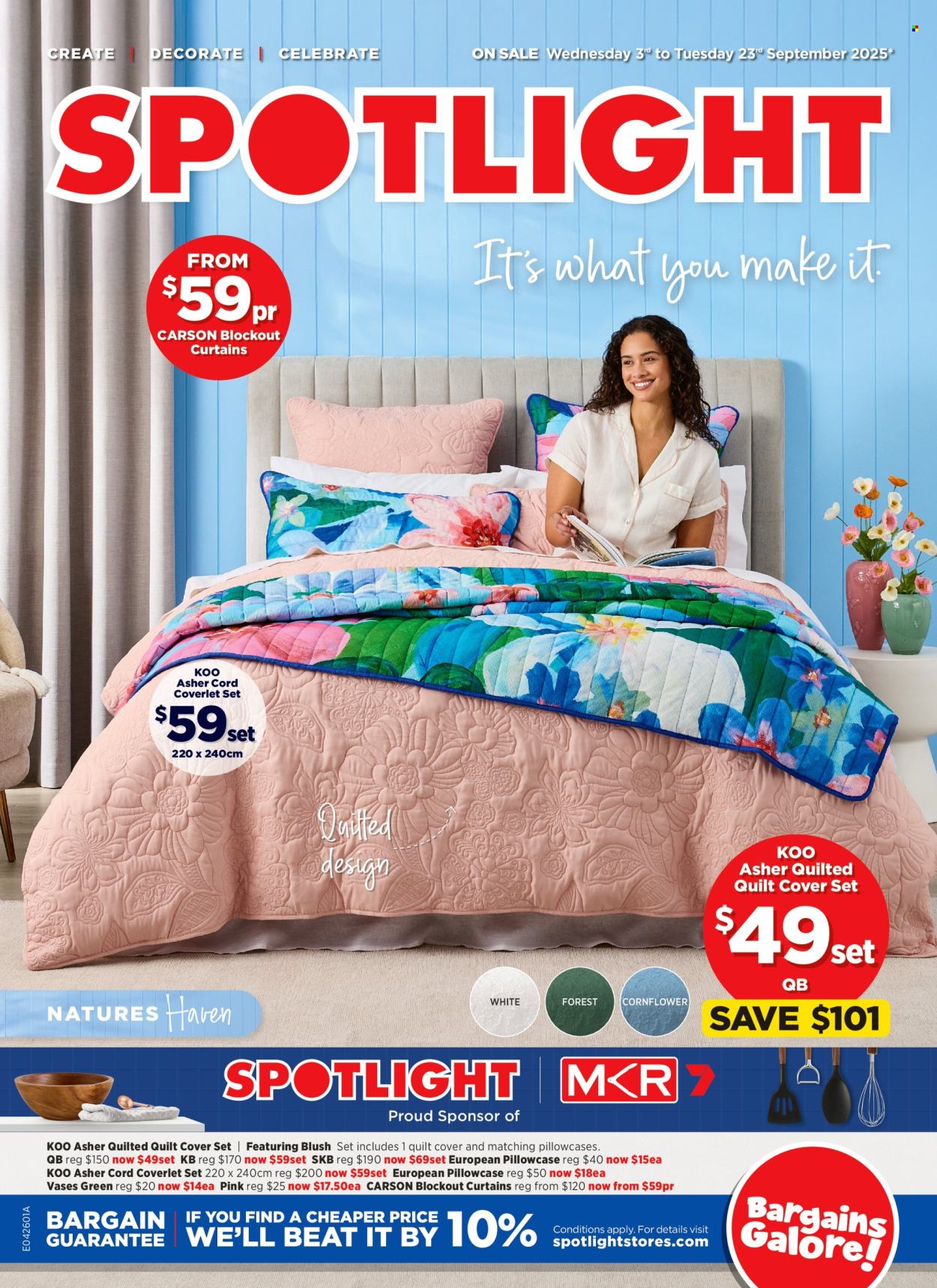 Spotlight catalogue - 3 Sep 2025 - 23 Sep 2025. Page 1