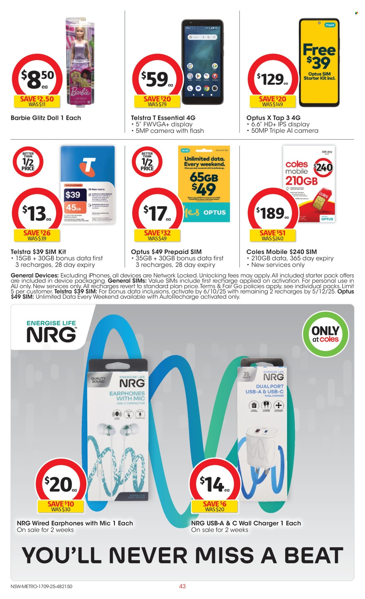 Coles catalogue - 17 Sep 2025 - 23 Sep 2025. Page 43