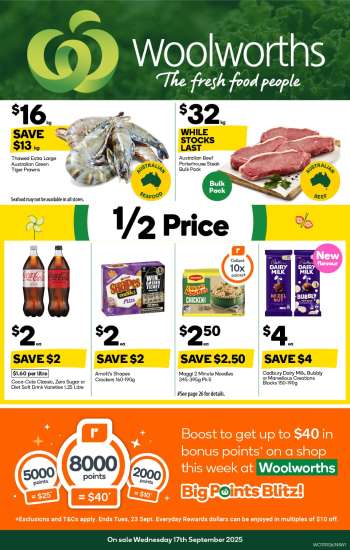 Woolworths Catalogue - 17 Sep 2025 - 23 Sep 2025.