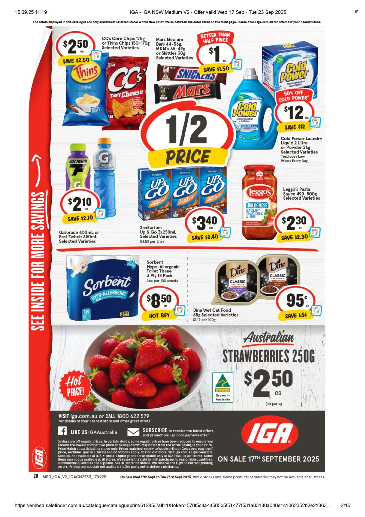 IGA catalogue - 17 Sep 2025 - 23 Sep 2025. Page 1