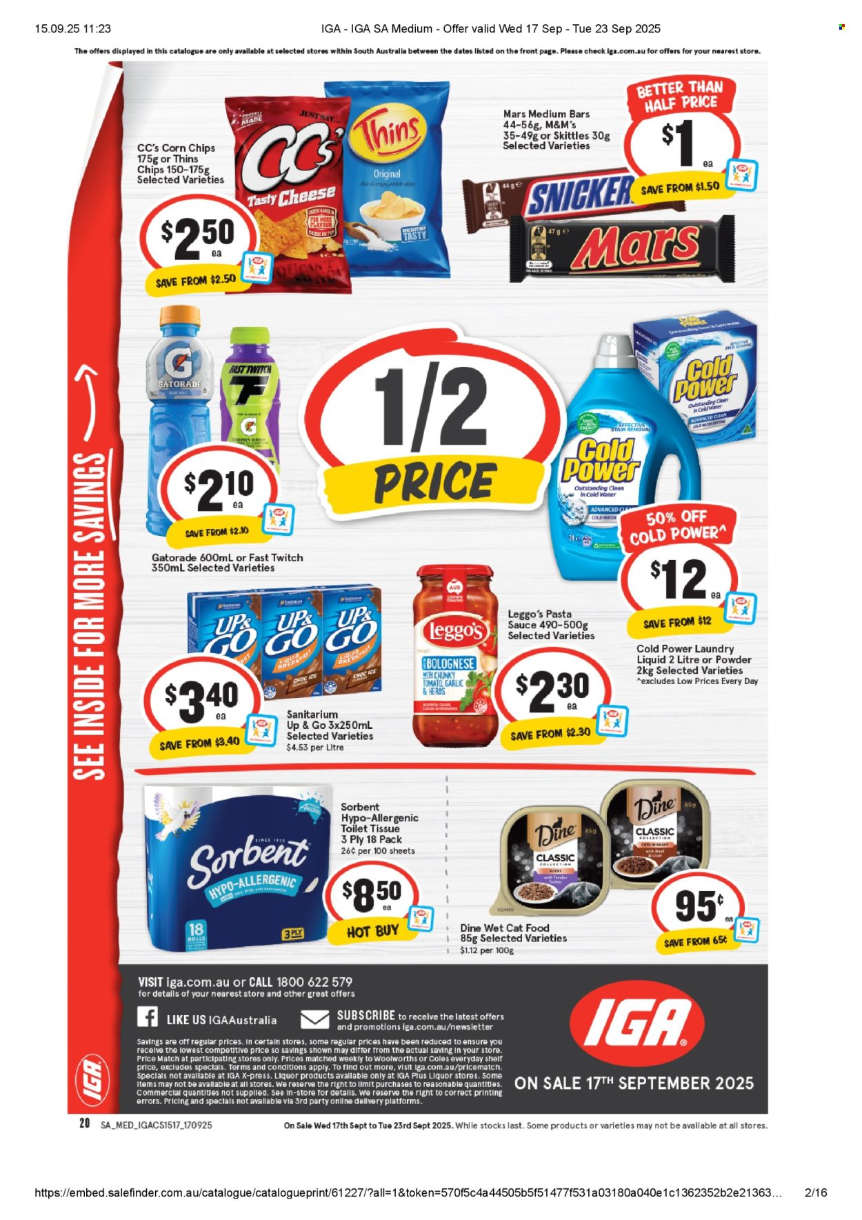 IGA catalogue - 17 Sep 2025 - 23 Sep 2025. Page 1