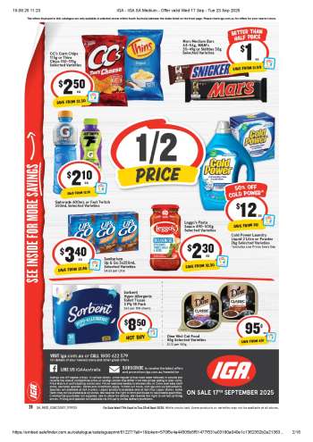IGA Catalogue - 17 Sep 2025 - 23 Sep 2025.
