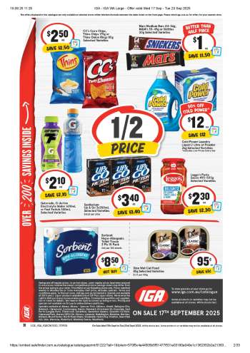 IGA Catalogue - 17 Sep 2025 - 23 Sep 2025.