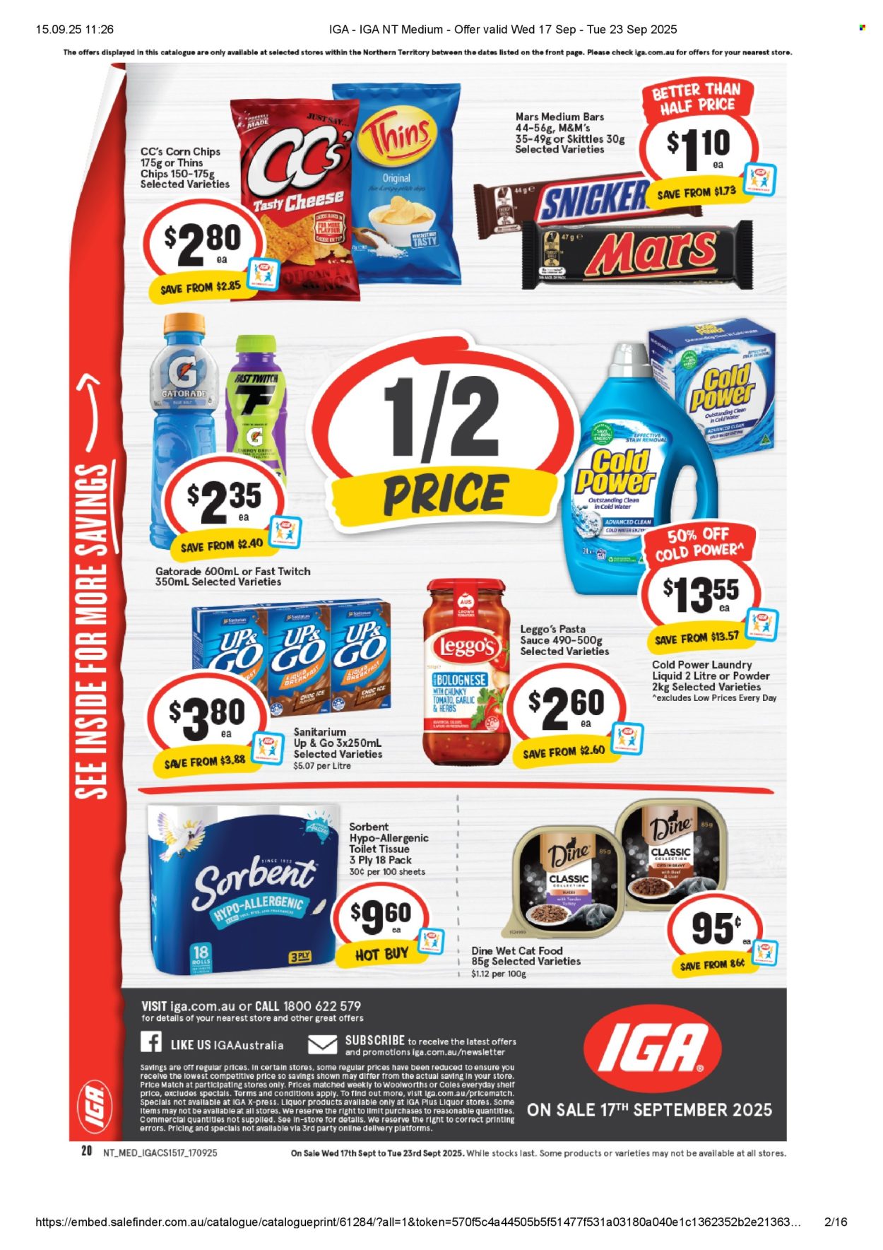 IGA catalogue - 17 Sep 2025 - 23 Sep 2025. Page 1