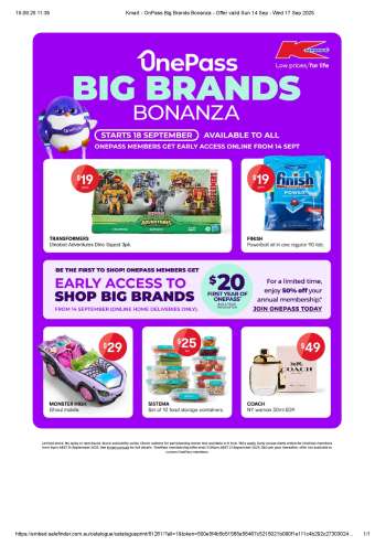 thumbnail - Kmart catalogue - On Pass Big Brands Bonanza
