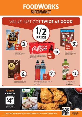 Foodworks Catalogue - 17 Sep 2025 - 23 Sep 2025.