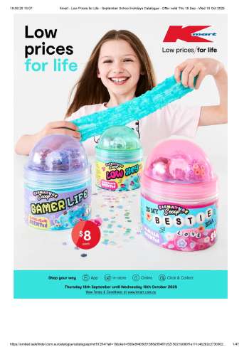 Kmart Catalogue - 18 Sep 2025 - 15 Oct 2025.