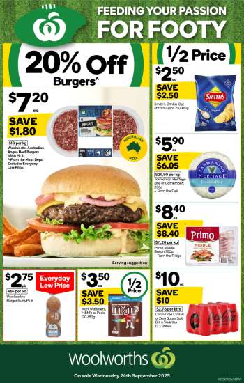 Woolworths Catalogue - 24 Sep 2025 - 30 Sep 2025.