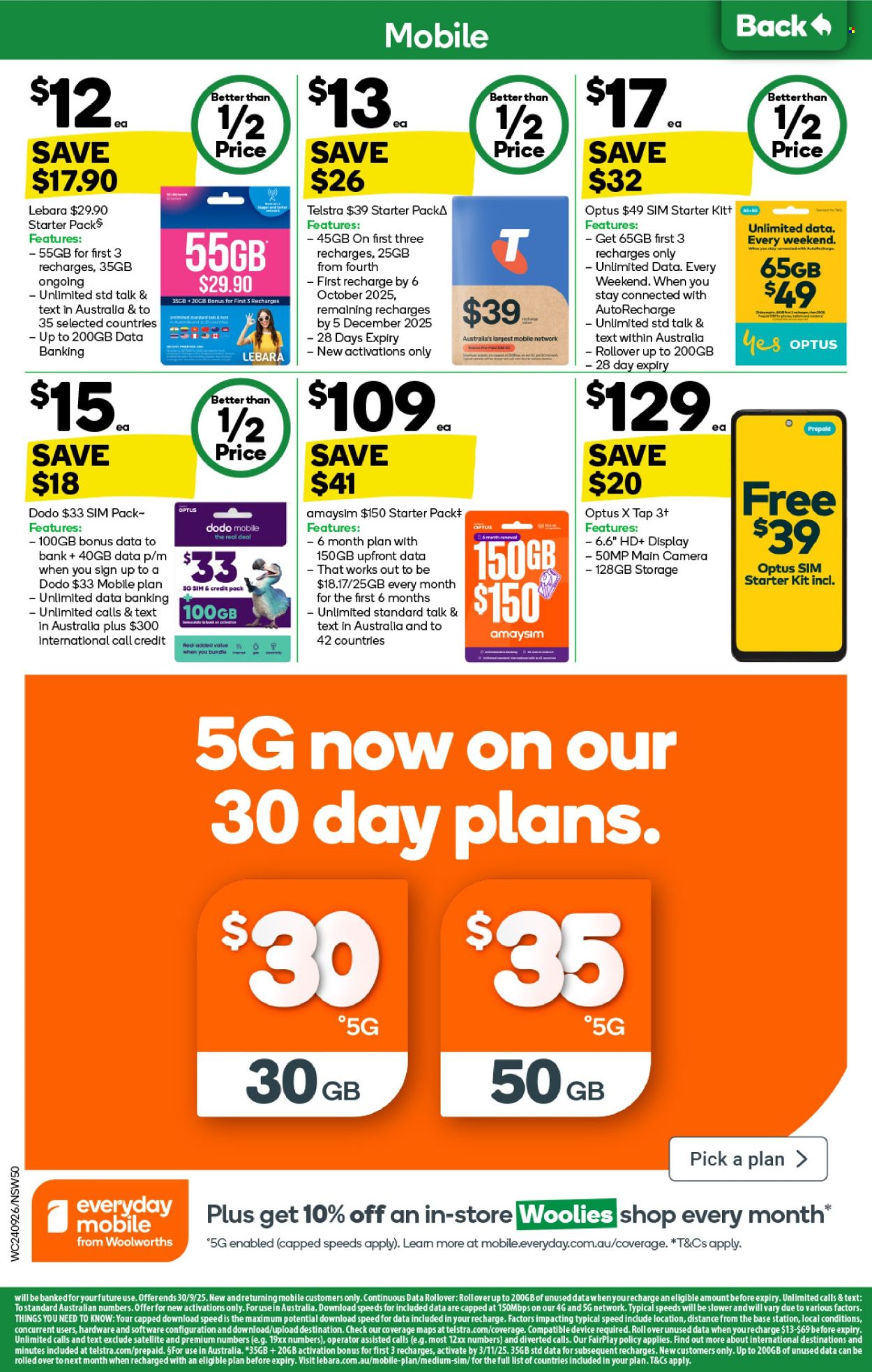 Woolworths catalogue - 24 Sep 2025 - 30 Sep 2025. Page 50