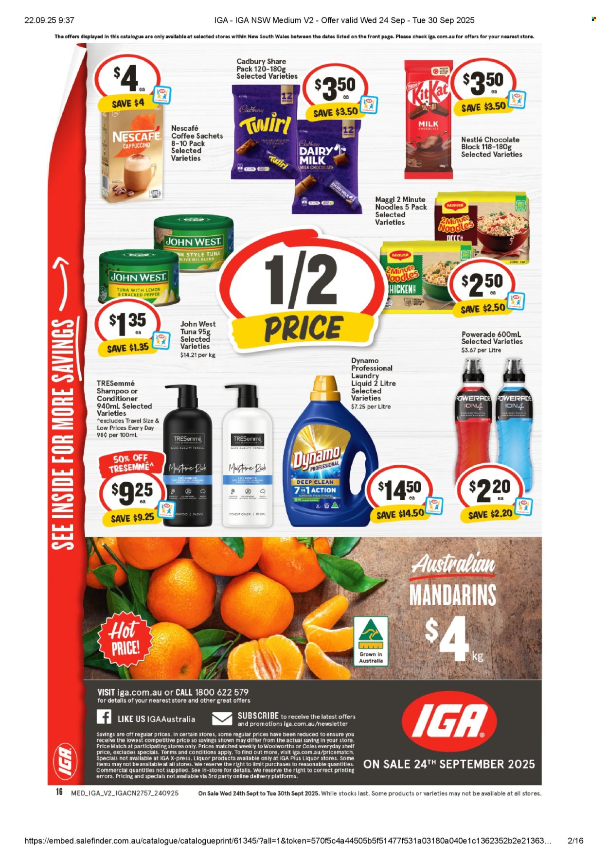 IGA catalogue - 24 Sep 2025 - 30 Sep 2025. Page 1