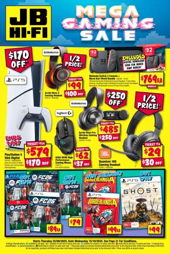 JB Hi-Fi Catalogue - 25 Sep 2025 - 15 Oct 2025.