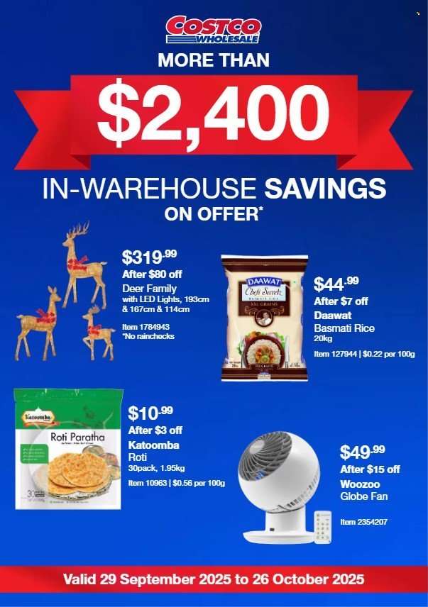 Costco Catalogue - 29 Sep 2025 - 26 Oct 2025.
