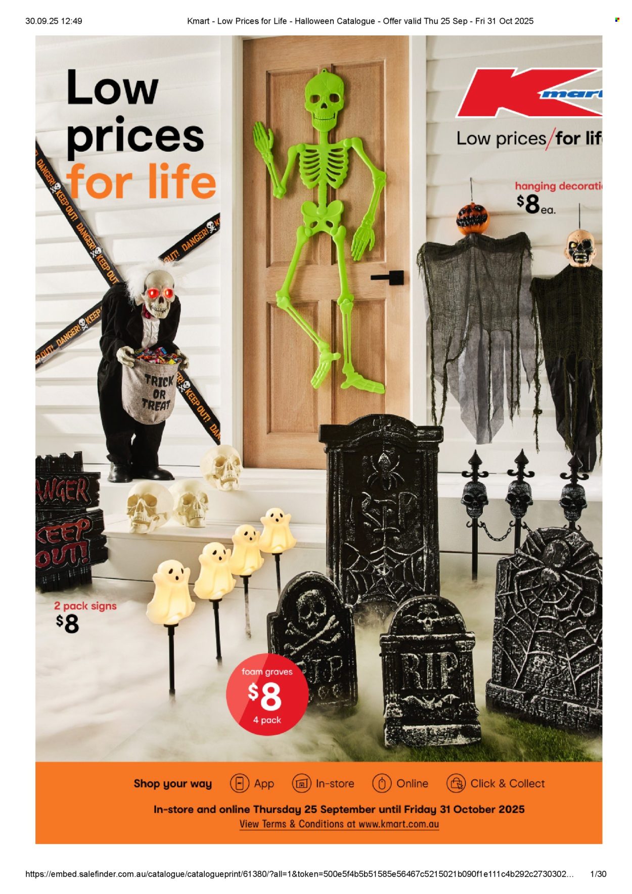 Kmart catalogue - 25 Sep 2025 - 31 Oct 2025. Page 1