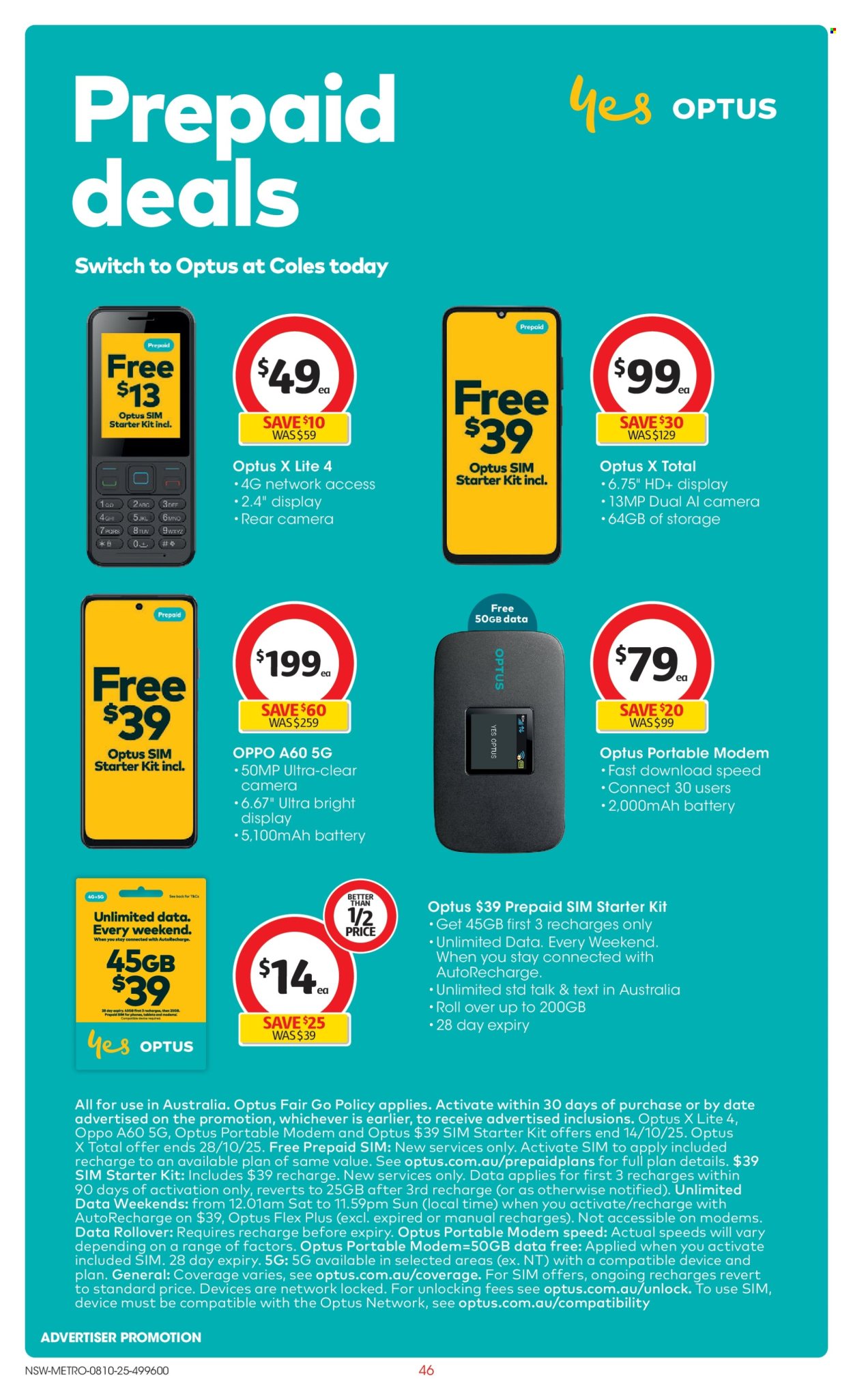 Coles catalogue - 8 Oct 2025 - 14 Oct 2025. Page 46