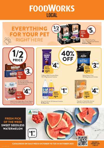 Foodworks Catalogue - 8 Oct 2025 - 14 Oct 2025.