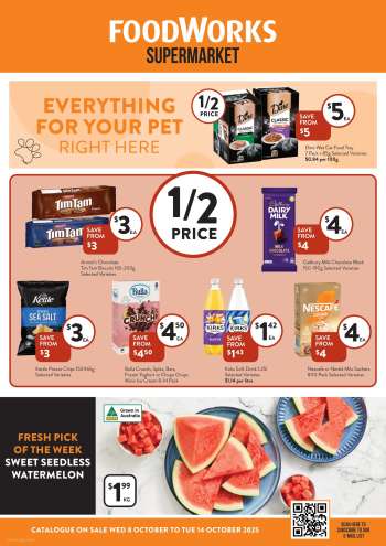 Foodworks Catalogue - 8 Oct 2025 - 14 Oct 2025.