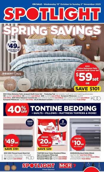 Spotlight Catalogue - 15 Oct 2025 - 2 Nov 2025.