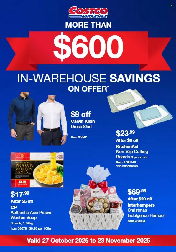 Costco catalogue - 27 Oct 2025 - 23 Nov 2025. Page 1