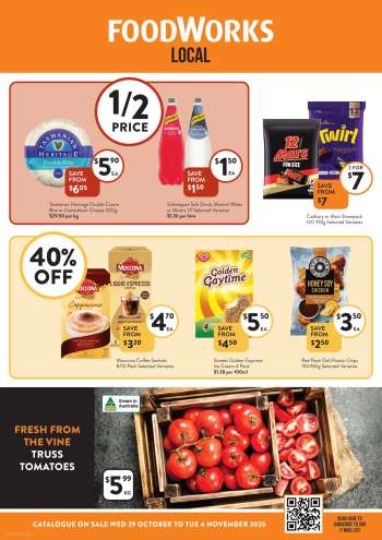 Foodworks Catalogue - 29 Oct 2025 - 4 Nov 2025.