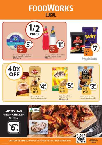 Foodworks Catalogue - 29 Oct 2025 - 4 Nov 2025.