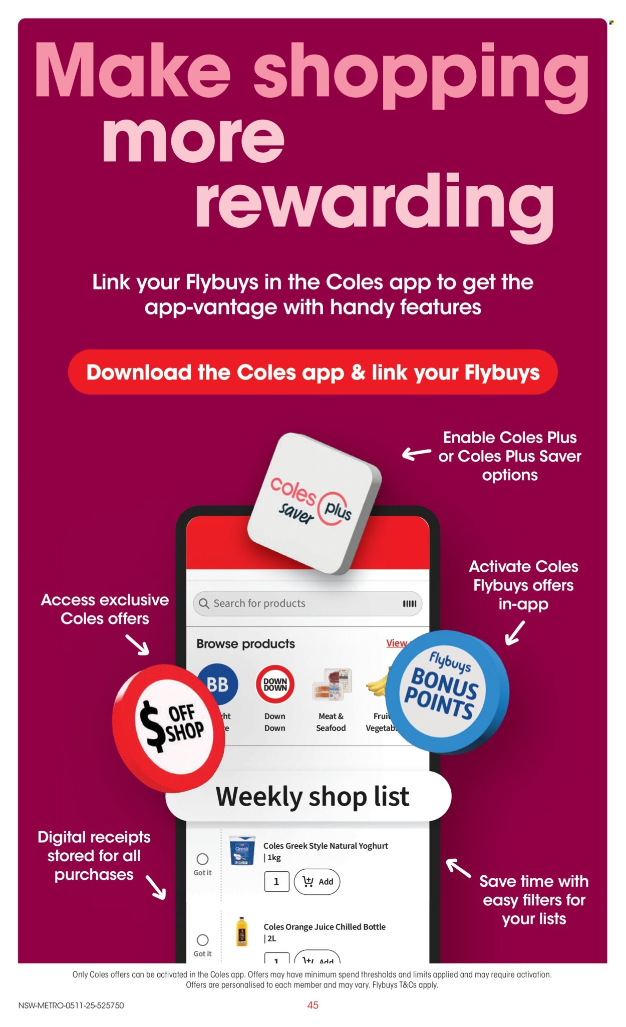Coles catalogue - 5 Nov 2025 - 11 Nov 2025. Page 45