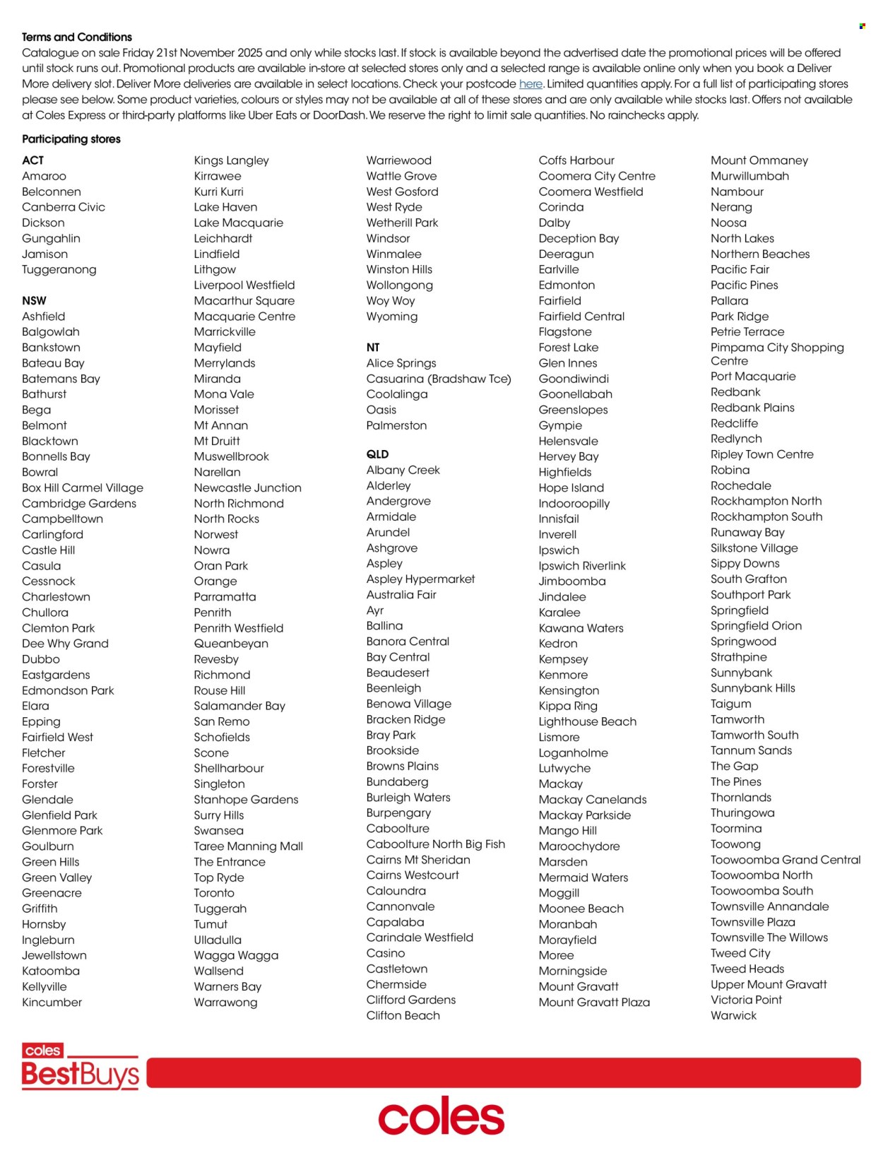 Coles catalogue - 21 Nov 2025 - 4 Dec 2025. Page 8