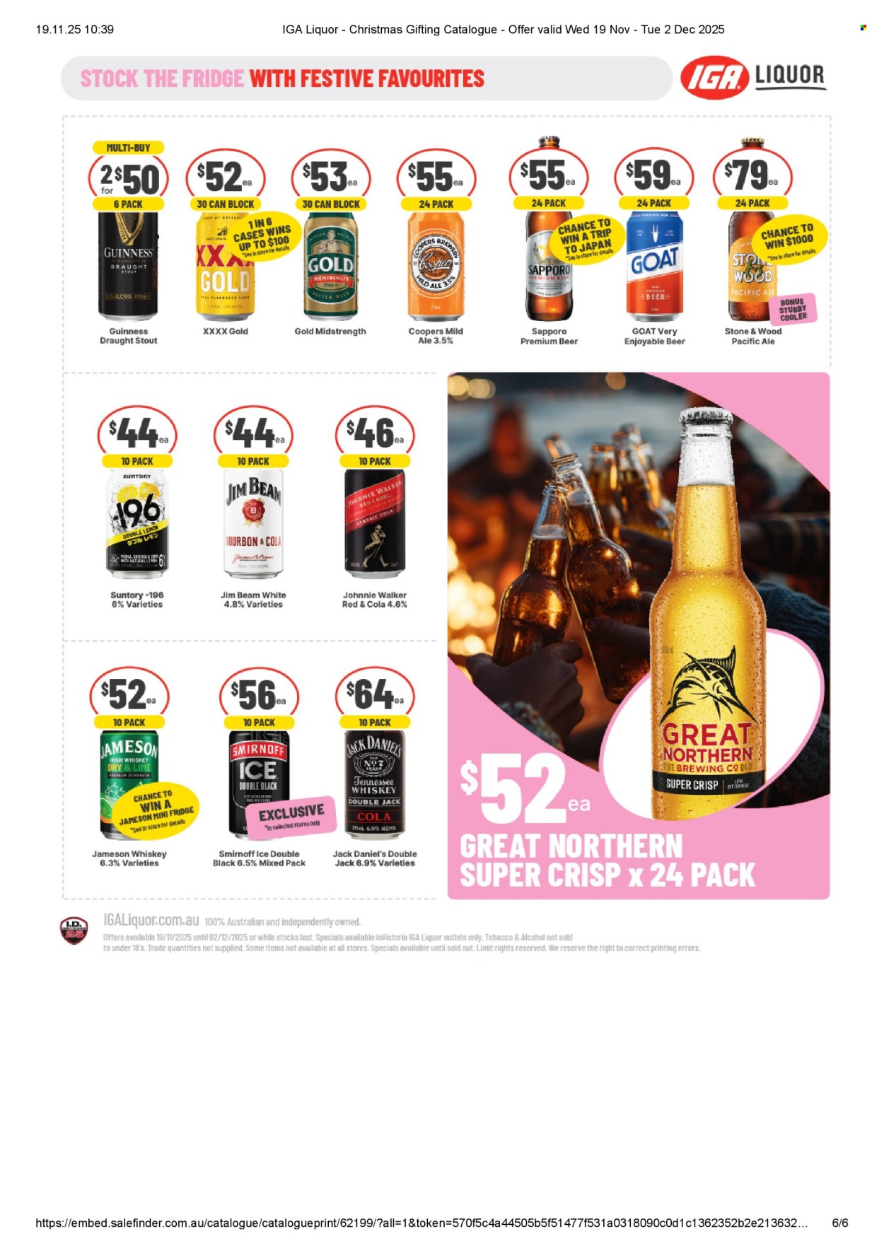 IGA LIQUOR catalogue - 19 Nov 2025 - 2 Dec 2025. Page 6