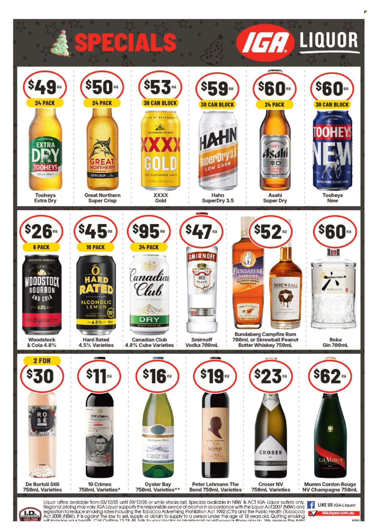 IGA LIQUOR catalogue - 3 Dec 2025 - 9 Dec 2025. Page 1