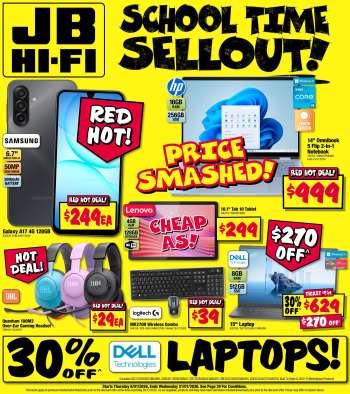thumbnail - JB Hi-Fi catalogue - School Time Sellout!