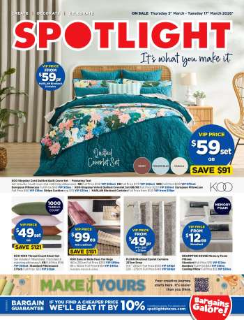 Spotlight Catalogue - 5 Mar 2026 - 17 Mar 2026.
