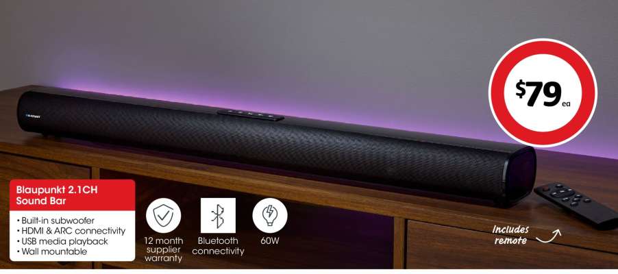 Blaupunkt 2.1 CH Sound Bar