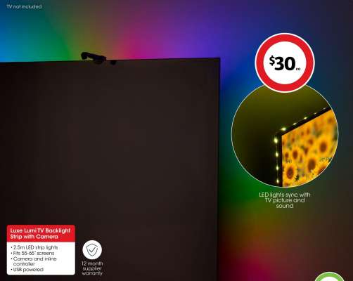 Luxe Lumi TV Backlight Strip with Camera