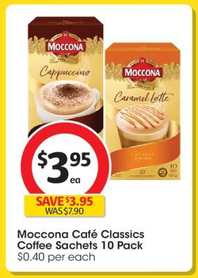 Moccona Cafe Classics Coffee Sachets 10 Pack