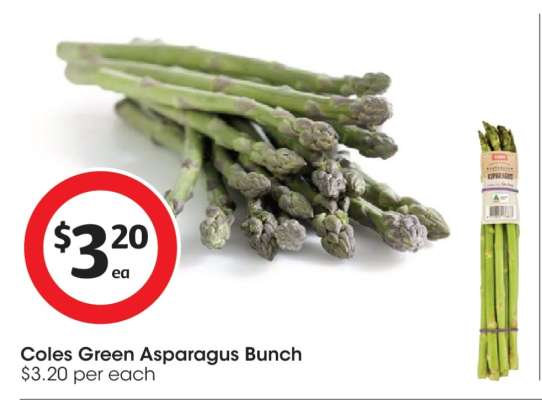 Coles Green Asparagus Bunch