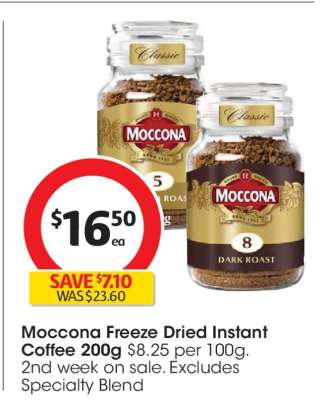 Moccona Freeze Dried Instant Coffee 200g