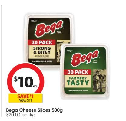 Bega Cheese Slices 500g