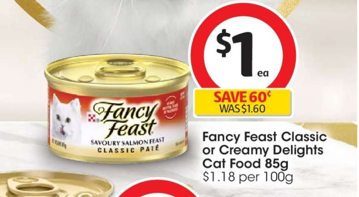 Fancy Feast Classic or Creamy Delights Cat Food 85g