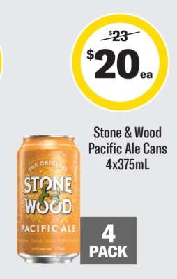 Stone & Wood Pacific Ale Cans 4x375mL