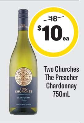 Two Churches The Preacher Chardonnay 750mL