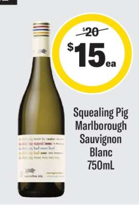 Squealing Pig Marlborough Sauvignon Blanc 750mL