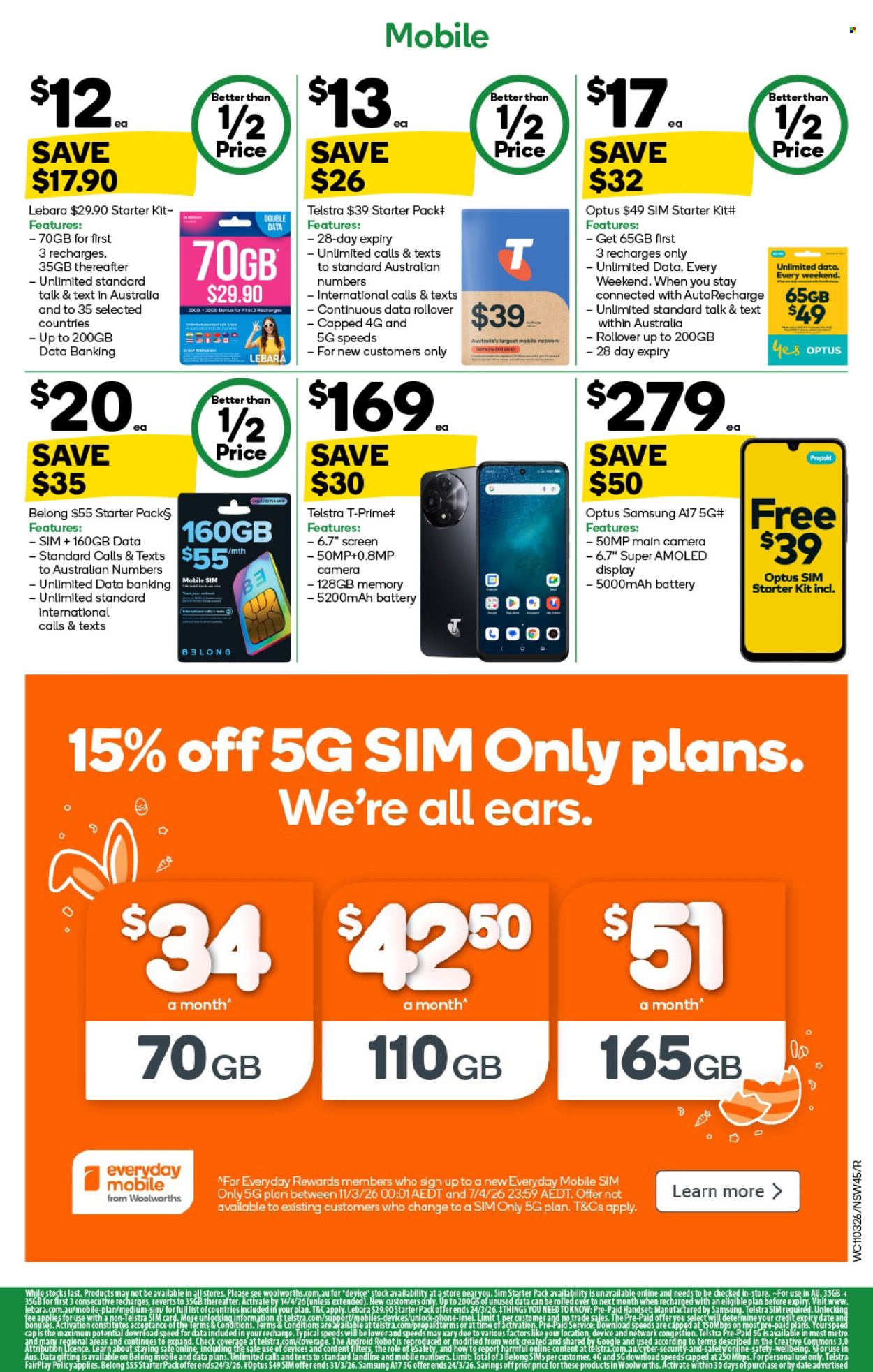 Woolworths catalogue - 11 Mar 2026 - 17 Mar 2026. Page 45
