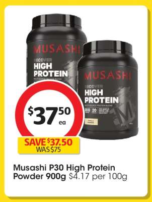 Musashi P30 High Protein Powder 900g
