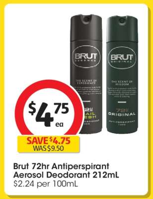 Brut 72hr Antiperspirant Aerosol Deodorant 212mL