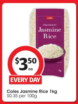 Coles Jasmine Rice 1kg