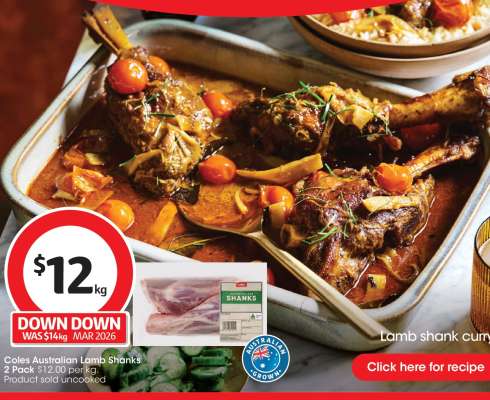 Coles Australian Lamb Shanks