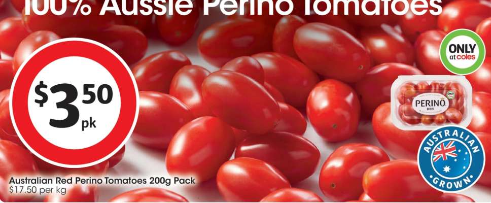 Australian Red Perino Tomatoes 200g Pack